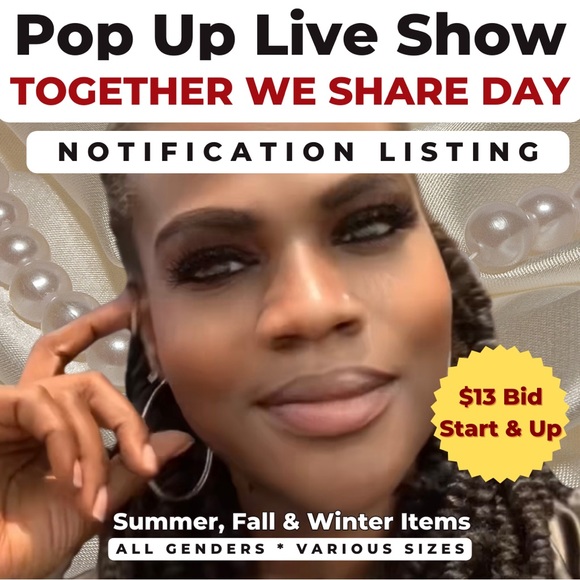 GET NOTIFIED OF NEXT LIVE SHOWS & @shegotstyle closet BID WINNER GIFT Giveaways. - Picture 7 of 7